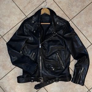 All Saints 100% Sheep Biker Jacket
